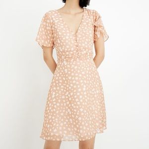 SOLD - Madewell Star Dress - Size 2 ( XS ) - peach